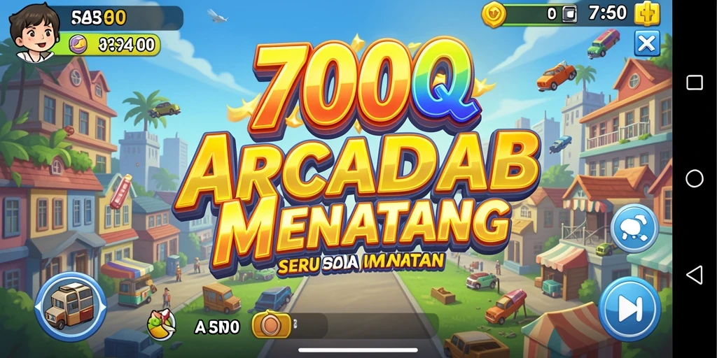 Tangkapan layar dari gameplay seru 700Q yang menampilkan aksi arcade.