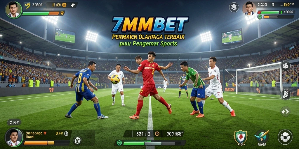 Screenshot gameplay 7MMBET menampilkan aksi olahraga yang mendebarkan.