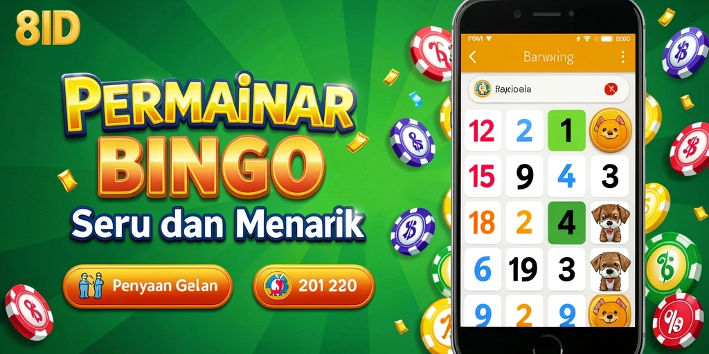Tampilan gameplay Bingo yang seru dan interaktif di 8ID.