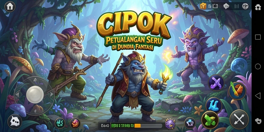 Screenshot gameplay CIPOK menampilkan aksi petualangan yang seru.