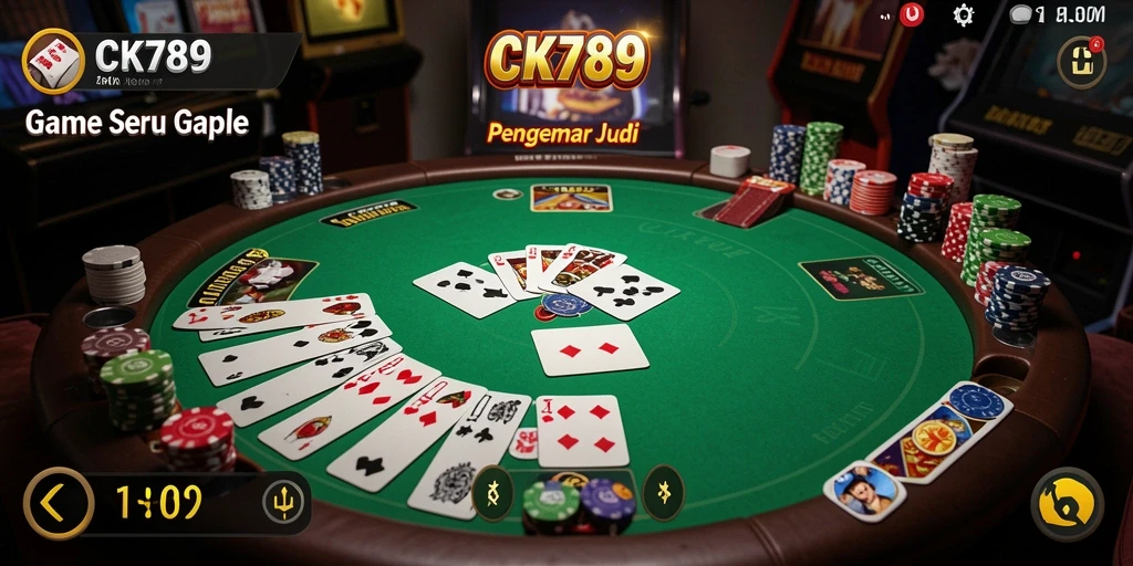 Tampilan gameplay CK789 yang seru dan interaktif dalam permainan Gaple.