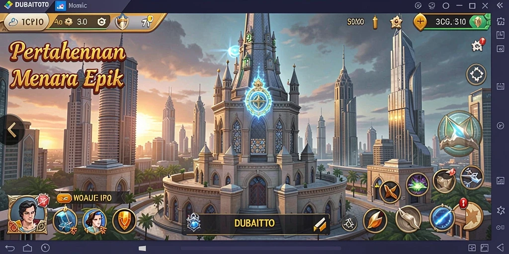 Gameplay menara pertahanan yang seru dan menegangkan.