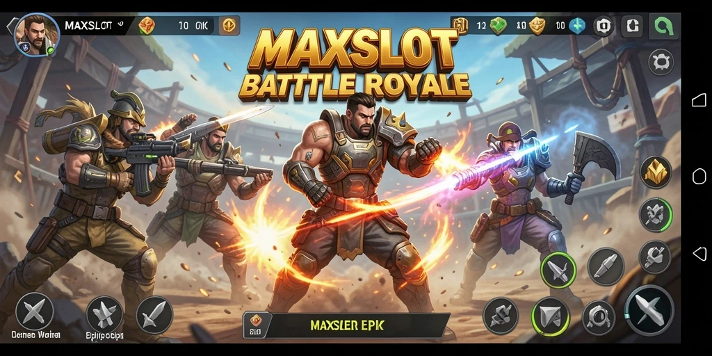Gameplay seru MAXSLOT dalam pertempuran Battle Royale.