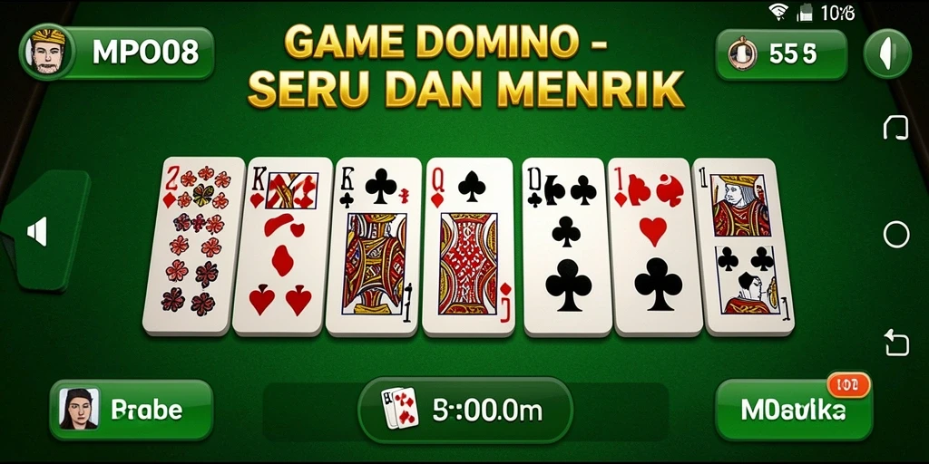 Tampilan menarik dari gameplay domino di MPO08.