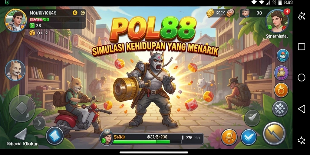 Screenshot gameplay menarik dari POL88 yang menunjukkan suasana simulasi kehidupan.
