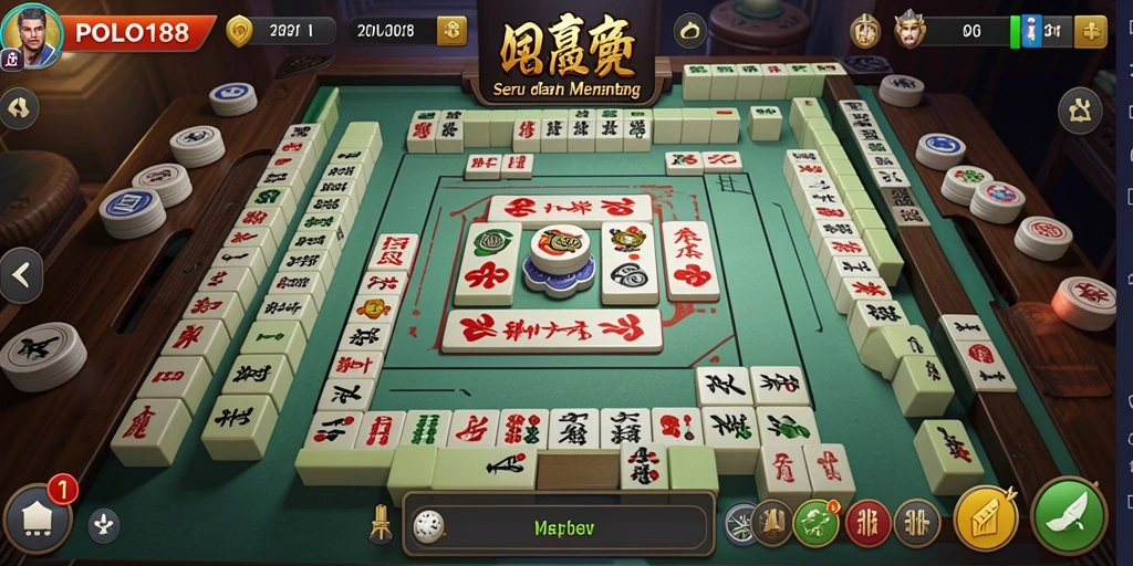 Tampilan permainan Mahjong di POLO188 yang menakjubkan dan interaktif.