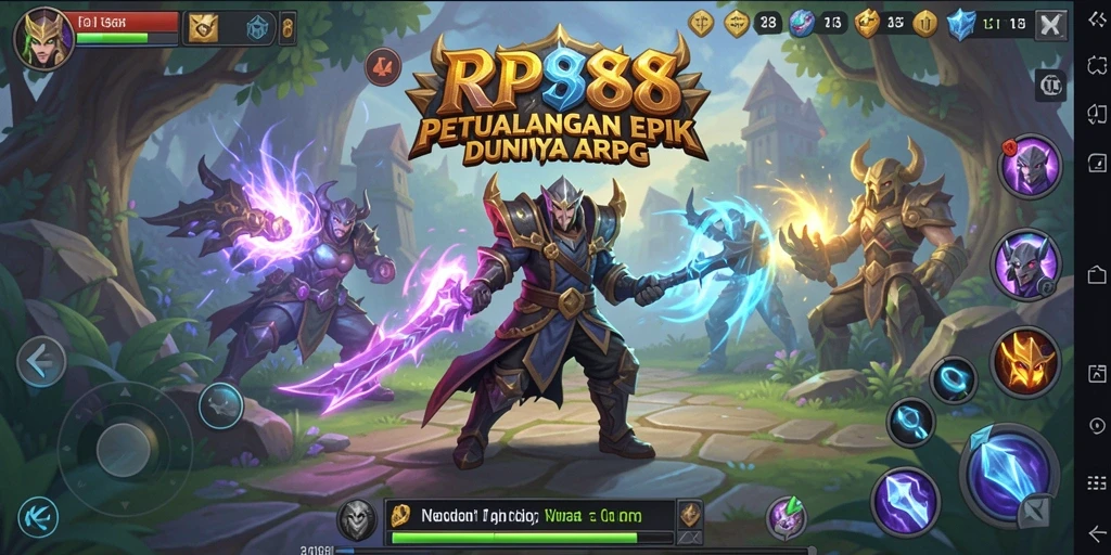 Tampilan gameplay ARPG yang menakjubkan dan penuh aksi.