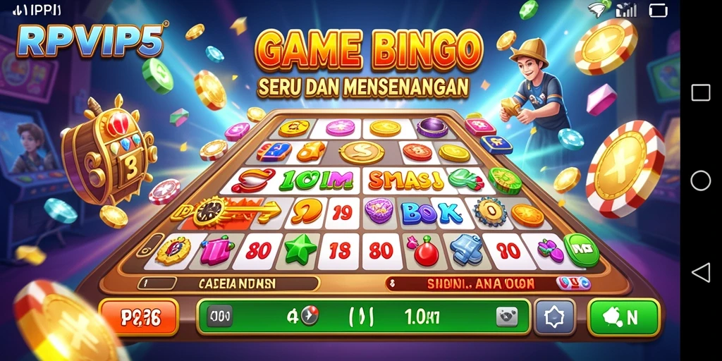 Tampilan gameplay seru RPVIP5 dengan suasana Bingo yang menggembirakan.