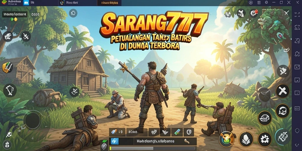 Screenshot menampilkan pemain menjelajahi dunia terbuka yang luas.