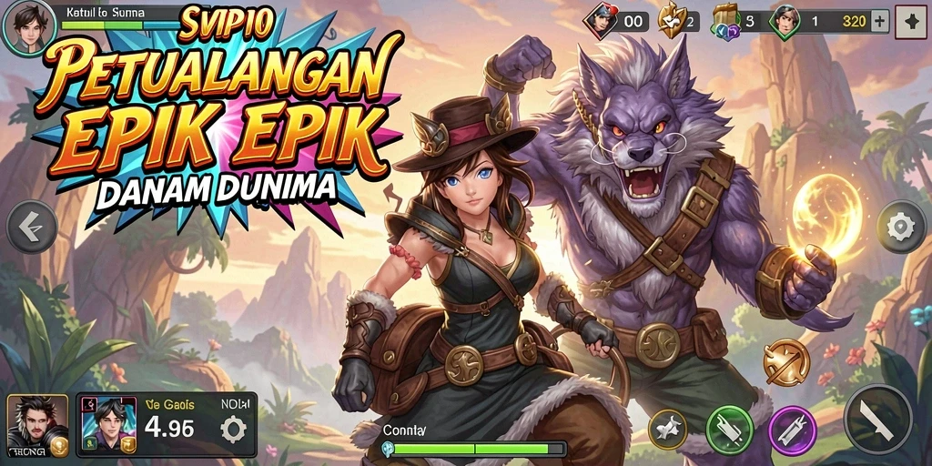Screenshot SVIP10 menampilkan aksi seru dalam dunia anime.